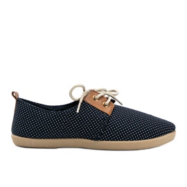 Dalia marineblå polka dot sneakers marine blå