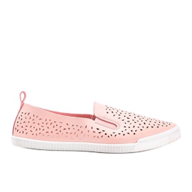 Maegan pink openwork sneakers lyserød