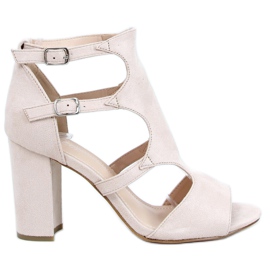 Beige højhælede sandaler 168-231 Beige