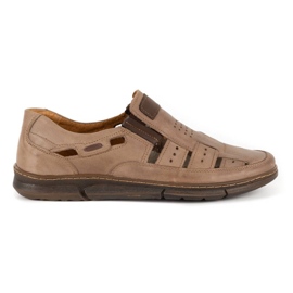 KENT Mænds openwork 601 sommerbrune sko