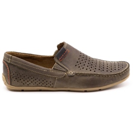 Olivier Herresko moccasin 906 til sommerbrun