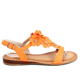 Orange damesandaler F3273 Orange