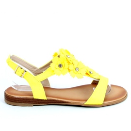 Gule damesandaler F3273 Gul