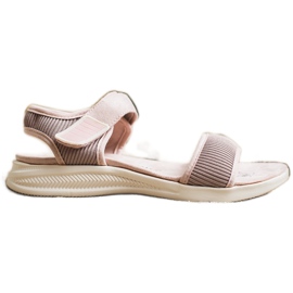 Evento Komfortable sandaler med velcro 20SD88-2022 lyserød