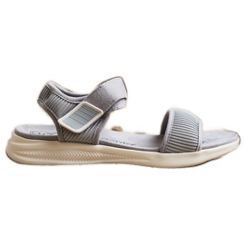 Evento Komfortable sandaler med velcro 20SD88-2022 grå