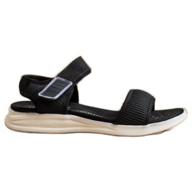 Evento Komfortable sandaler med velcro sort