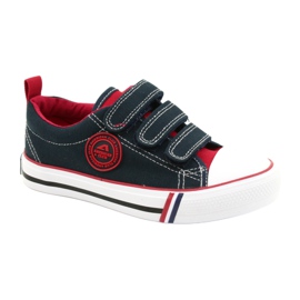 Velcro-sneakers til børn American Club LH61 Marineblå