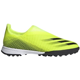 Adidas X Ghosted.3 Ll Tf Junior fodboldstøvler gul-sort FW6982