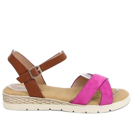 Lyserøde damesandaler 1031-15 Fushia brun