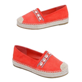 Orange espadriller med skaller 6771 Orange
