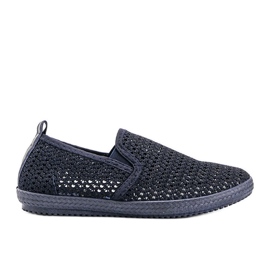 Mallory marineblå åbent sneakers