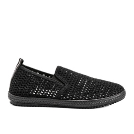 Mallory sorte openwork sneakers