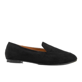 Sorte loafers i øko ruskind fra Devyn