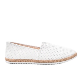 Jaylene hvide openwork loafers