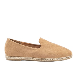 Beige Kathryn loafers til kvinder
