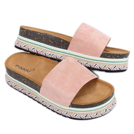 Lyserøde kork tøfler LS015 Pink