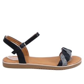 Sorte sandaler til kvinder 123-5 Sort