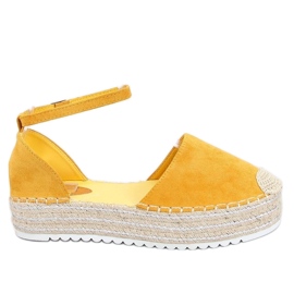 Espadrilles honningssandaler 2138 Gul