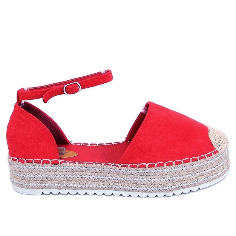 Espadriller, sandaler rød 2138 Rød