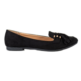 Kayla Moderigtige loafers sort gylden