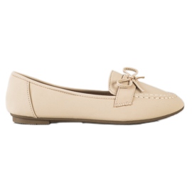 Diamantique Eco læder loafers beige