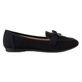 Diamantique Eco læder loafers sort