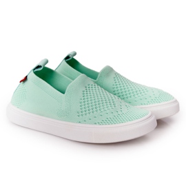 Børns Slip-On Big Star HH374101 Mint Slip-On sneakers grøn