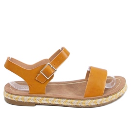 Sandaler espadrilles honning TH005 Gul
