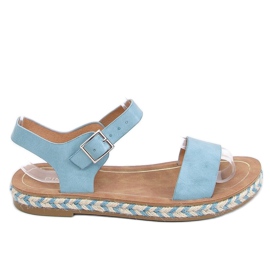 TH005 Blå espadrillessandaler