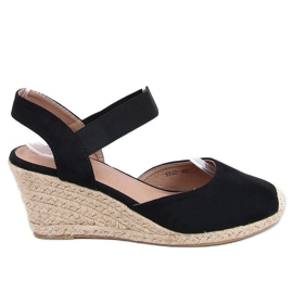 Sort Espadrilles på kiler 9R50 Sort
