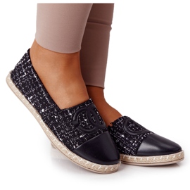 EVE Elegante kvinders sorte Espadrilles Be My Love beige