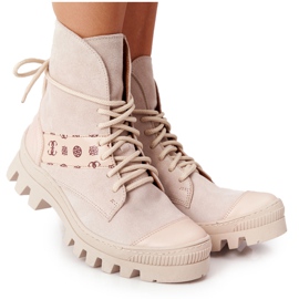 Lewski Shoes Ruskindstøvler Arbejde Lewski Sko 2942-0 Light Beż beige