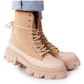 Lewski Shoes Ruskindstøvler Arbejde Lewski Sko 3007-0 Sand beige flerfarvet