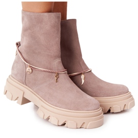 Lewski Shoes Ruskindstøvler Arbejde Lewski Sko 3006-0 Beige