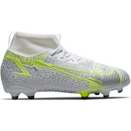 Nike Mercurial Superfly 8 Academy FG / MG Jr CV1127 107 fodboldsko grå sølv