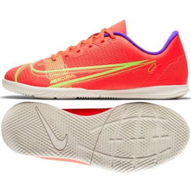 Nike Mercurial Vapor 14 Club Ic Jr CV0826 600 fodboldsko flerfarvet appelsiner og røde