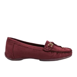 Darren maroon loafers rød