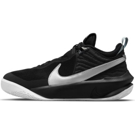 Nike Team Hustle D 10 Big Basketball Sko Jr CW6735 004 basketballsko sort sort