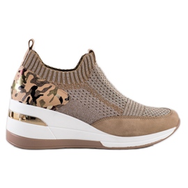 ARTIKER Moro Print Slip-On sneakers brun