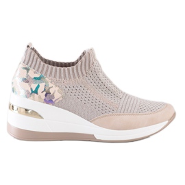 ARTIKER Moro Print Slip-On sneakers lyserød flerfarvet