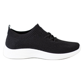 SHELOVET Slip-on sportssko sort