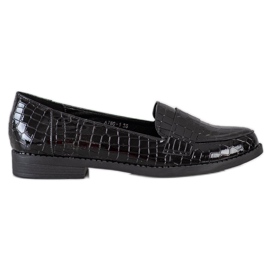 SHELOVET Sortlakerede loafers