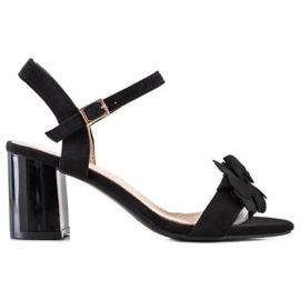 S. BARSKI Sandaler med blomst S.BARSKI sort