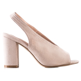 S. BARSKI Byggede sandaler S.BARSKI beige