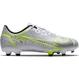 Nike Mercurial Vapor 14 Academy FG / MG Junior CV0811 107 fodboldsko sølv