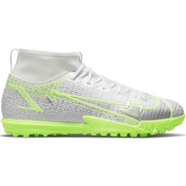 Nike Mercurial Superfly 8 Academy Tf Jr CV0789-107 fodboldsko grå sølv