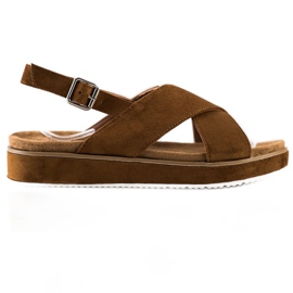 Goodin Brune sandaler på platformen