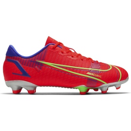 Nike Mercurial Vapor 14 Academy FG / MG Junior CV0811 600 fodboldsko rød rød