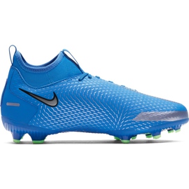 Nike Phantom Gt Academy Df FG / MG Junior CW6694 400 fodboldsko blå blå