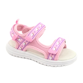 Pink sandaler American Club RL39 læder indersål lyserød